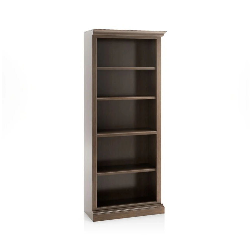 Cameo Pinot Lancaster Open Bookcase with Right Crown