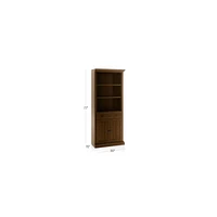 Cameo Nero Noce Storage Bookcase with Right Crown