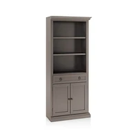 Cameo Grigio Storage Bookcase with Right Crown