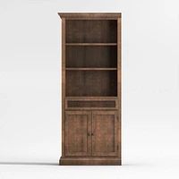 Cameo Nero Noce Storage Bookcase with Left Crown