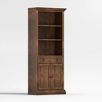 Cameo Nero Noce Storage Bookcase with Right Crown