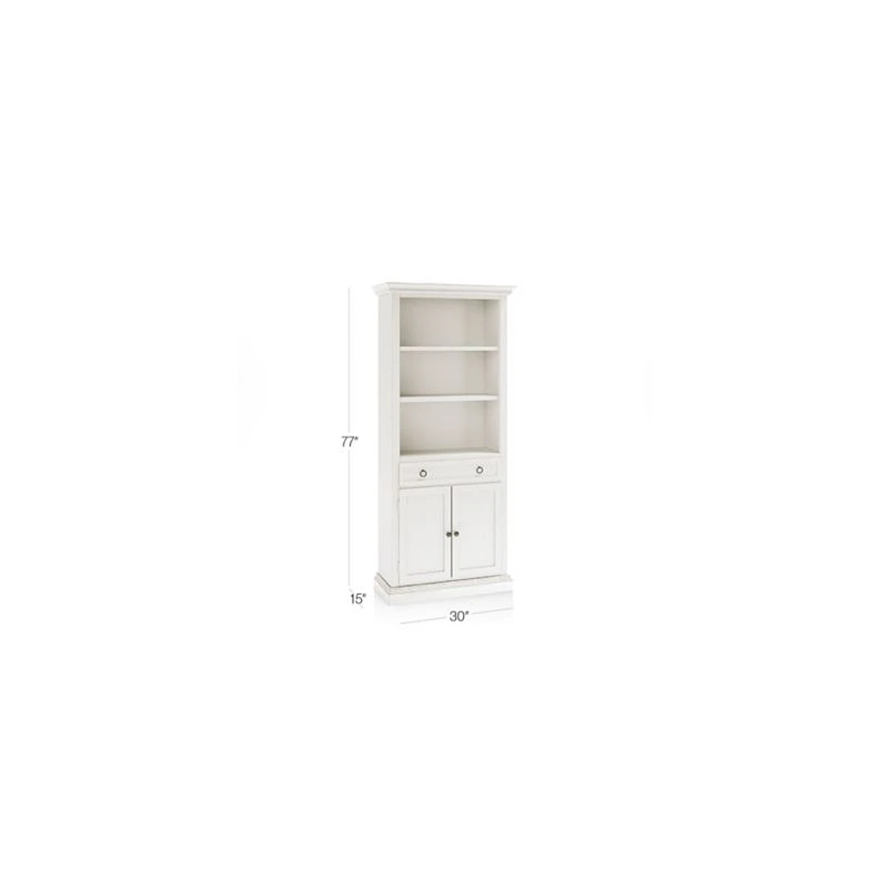 Cameo Dama Storage Bookcase with Full Crown