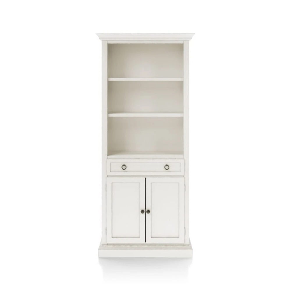 Cameo Dama Storage Bookcase with Full Crown