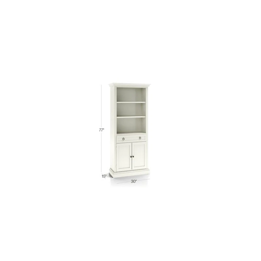 Cameo Vamelie Storage Bookcase with Full Crown