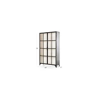 Kedzie 48" Black-and-White Storage Cabinet