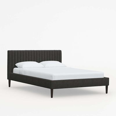 Camilla Queen Boucle Smoke Channel Bed