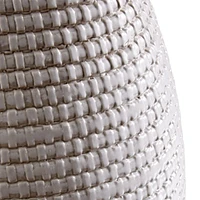 Cane White Table Lamp, Set of 2