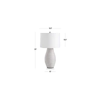 Cane White Table Lamp, Set of 2