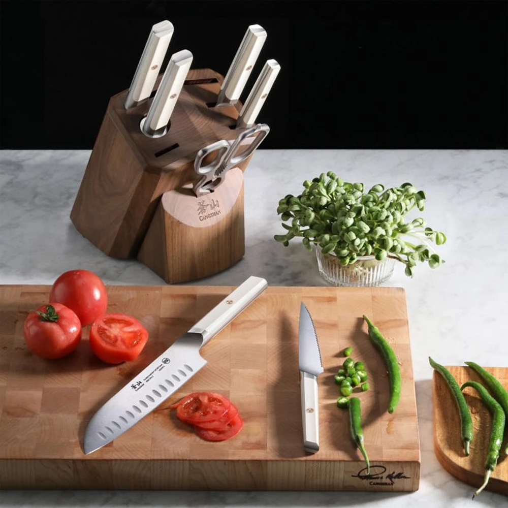 Cangshan ® Everest White 8-Piece Knife Block Set