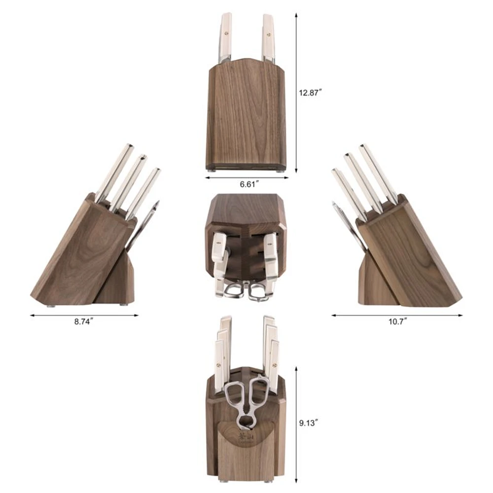 Cangshan ® Everest White 8-Piece Knife Block Set