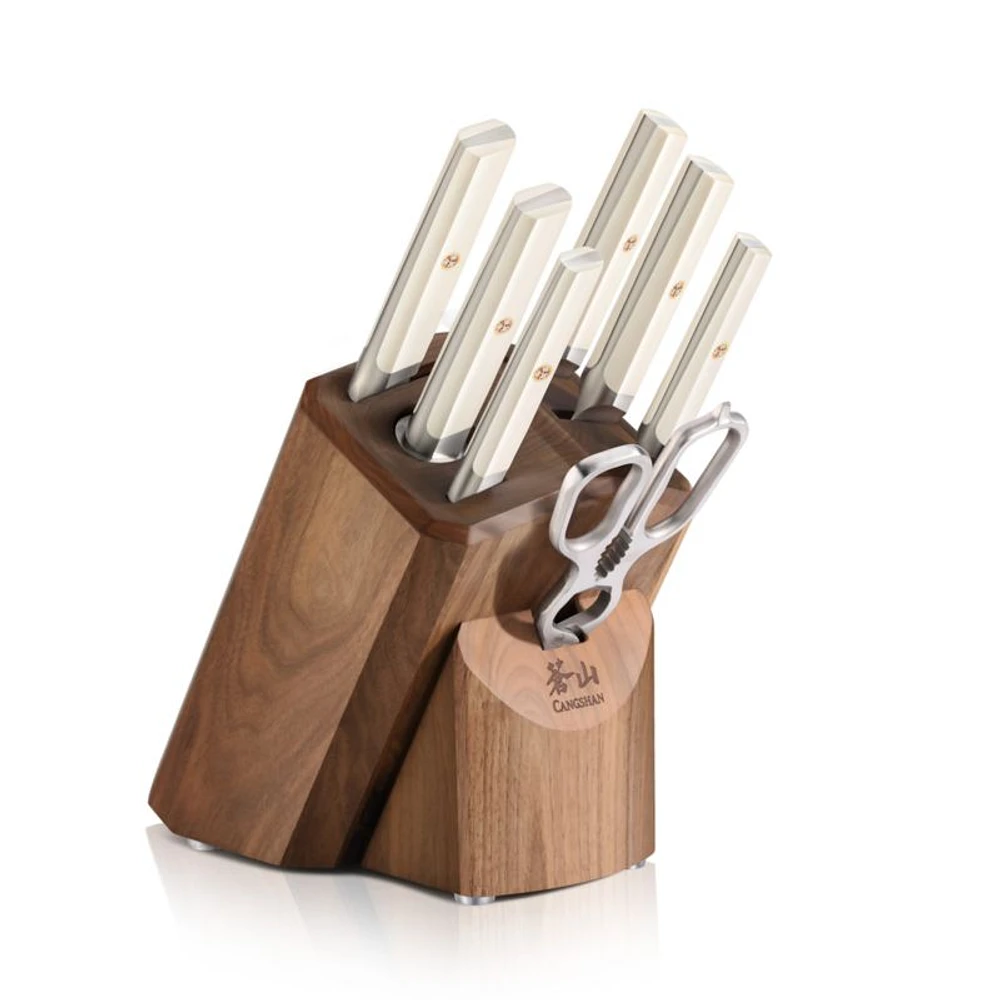 Cangshan ® Everest White 8-Piece Knife Block Set