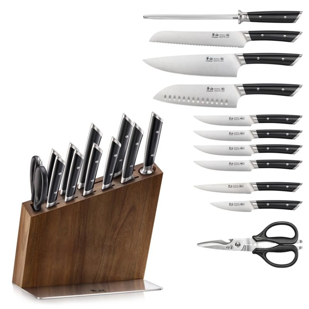 Cangshan ® HELENA 12-Piece HUA Knife Block Set Black