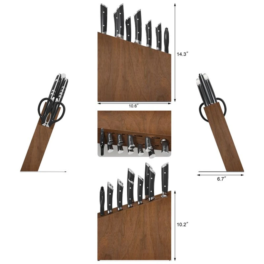 Cangshan ® HELENA 12-Piece HUA Knife Block Set Black