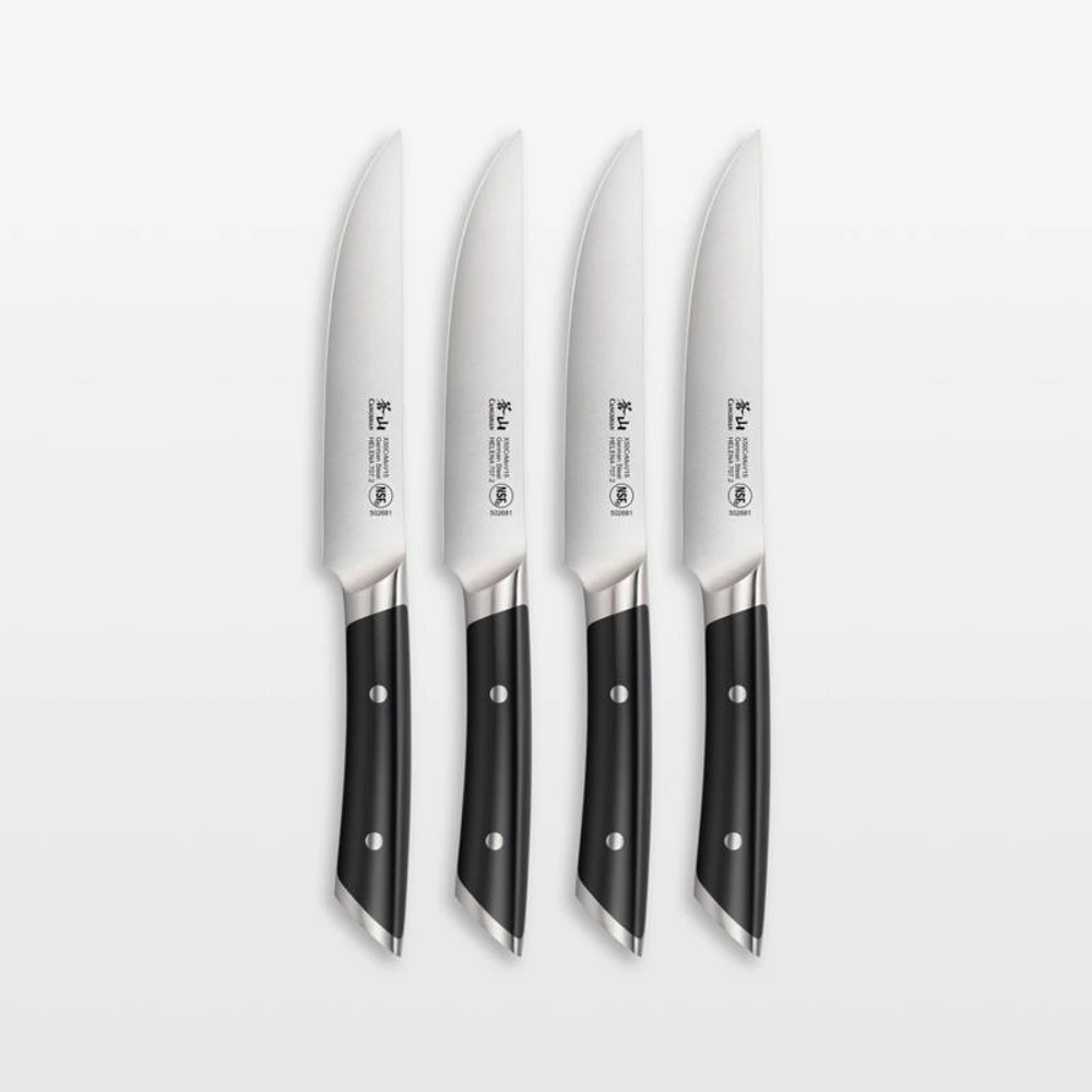 Cangshan ® Helena Black 4-Piece Fine Edge Steak Knife Set