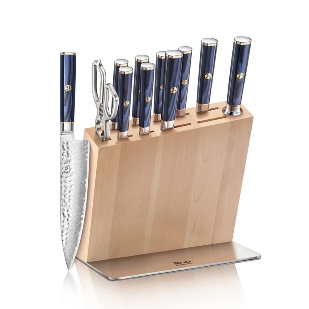 Cangshan ® Kita Blue -Piece HUA Knife Block Set