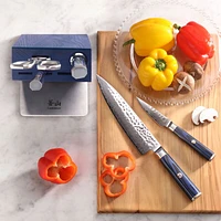 Cangshan ® Kita Blue 6-Piece HUA Knife Block Set Blue Block