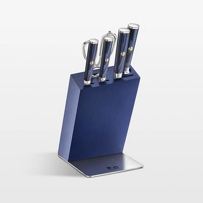 Cangshan ® Kita Blue 6-Piece HUA Knife Block Set Blue Block