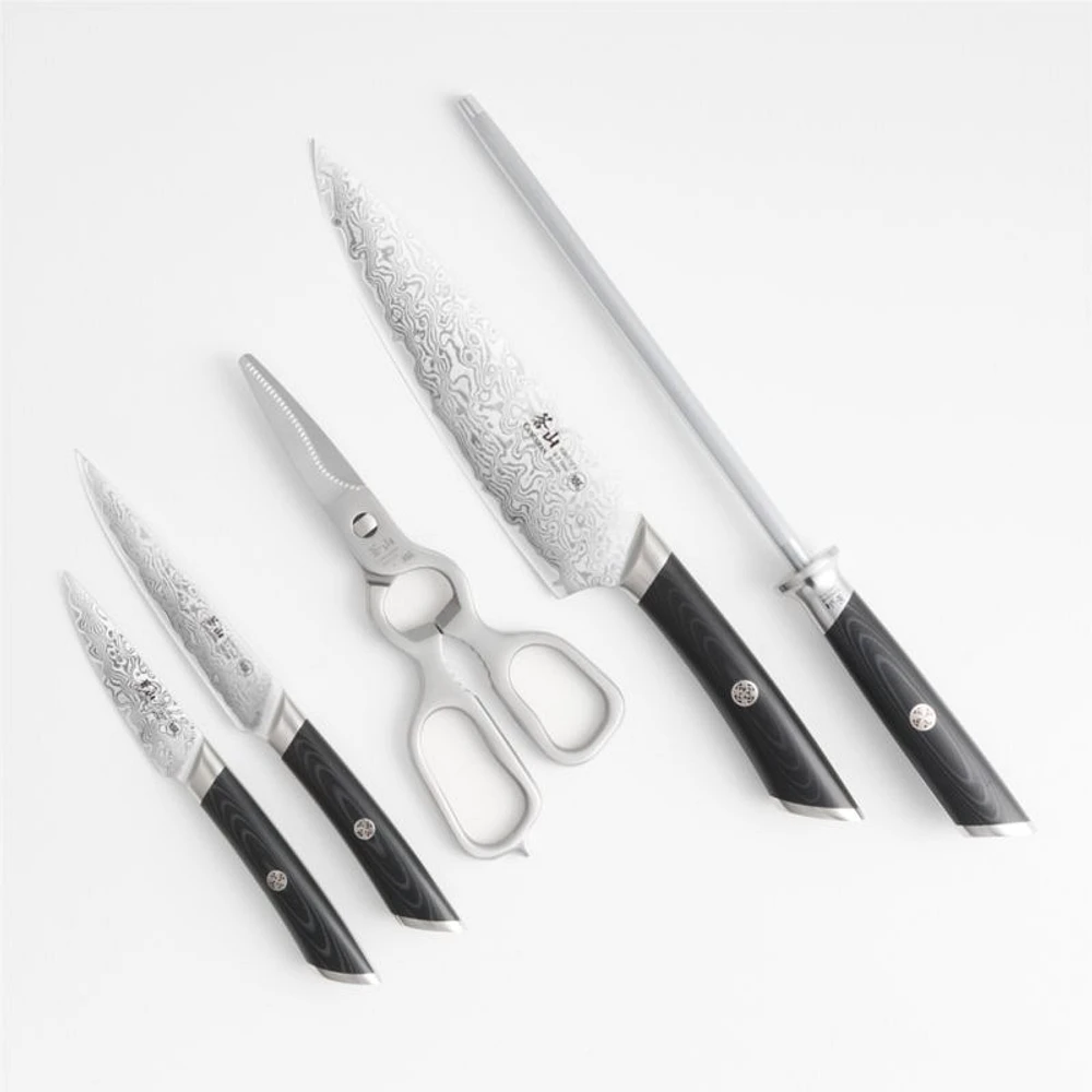 Cangshan ® Kuro 6-Piece Knife Block Set