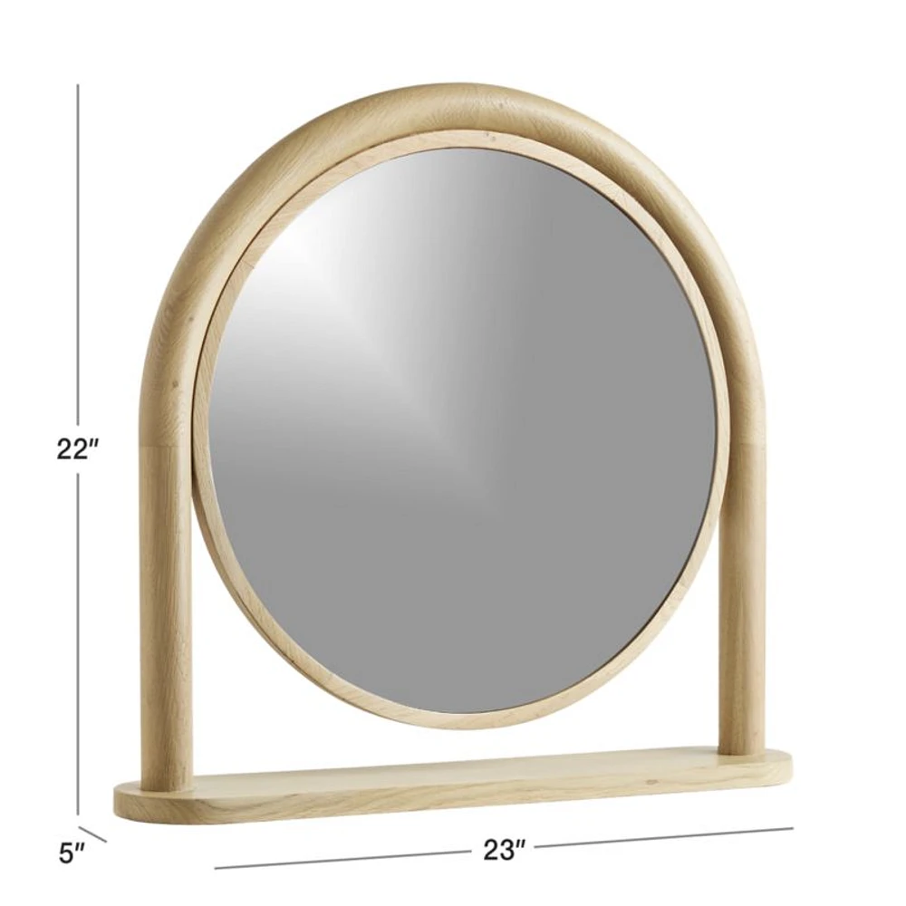 Canyon Natural Wood Desk Mirror by Leanne Ford