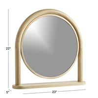 Canyon Natural Wood Desk Mirror by Leanne Ford