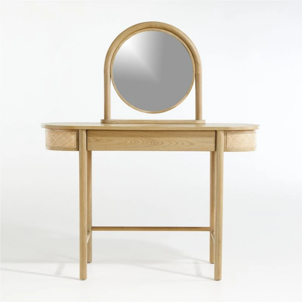 Canyon Natural Wood Desk Mirror by Leanne Ford