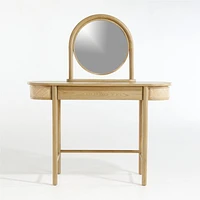 Canyon Natural Wood Desk Mirror by Leanne Ford