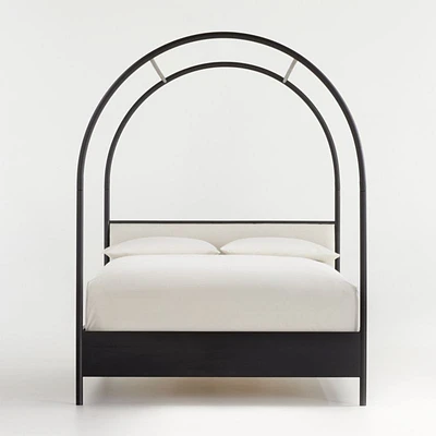 Canyon Queen Arched Canopy Bed with Upholstered Headboard by Leanne Ford