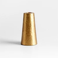 Cape Coast Hammered Brass Taper Candle Holder 5" by Eric Adjepong
