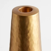 Cape Coast Hammered Brass Taper Candle Holder 5" by Eric Adjepong