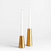 Cape Coast Hammered Brass Taper Candle Holder 5" by Eric Adjepong