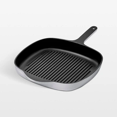 Caraway 10.5" Gray Enameled Cast Iron Grill Pan