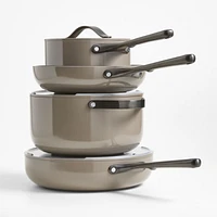 Caraway ® Home 7-Piece Pebble Ceramic Non-Stick Cookware Set with Gunmetal Hardware