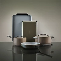 Caraway Ceramic Non-Stick Baking Sheet Duo Olive Green with Gunmetal Hardware