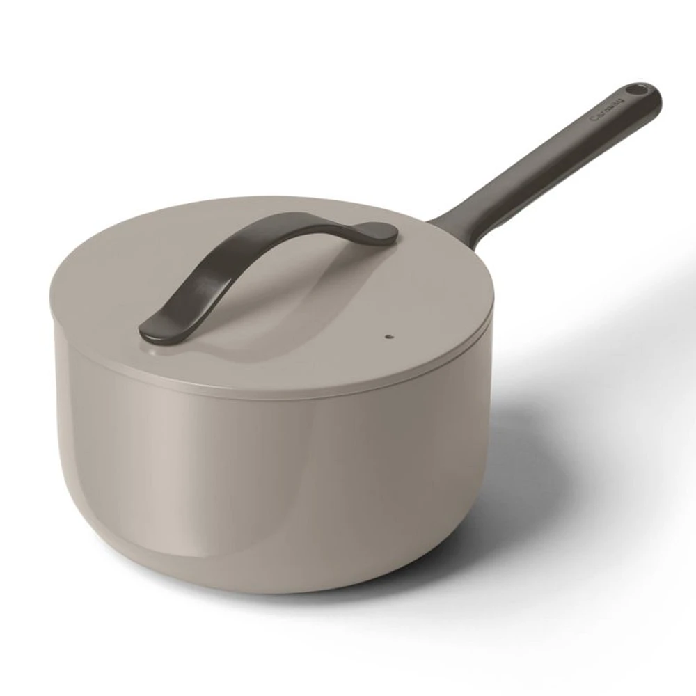 Caraway ® Home 7-Piece Pebble Ceramic Non-Stick Cookware Set with Gunmetal Hardware