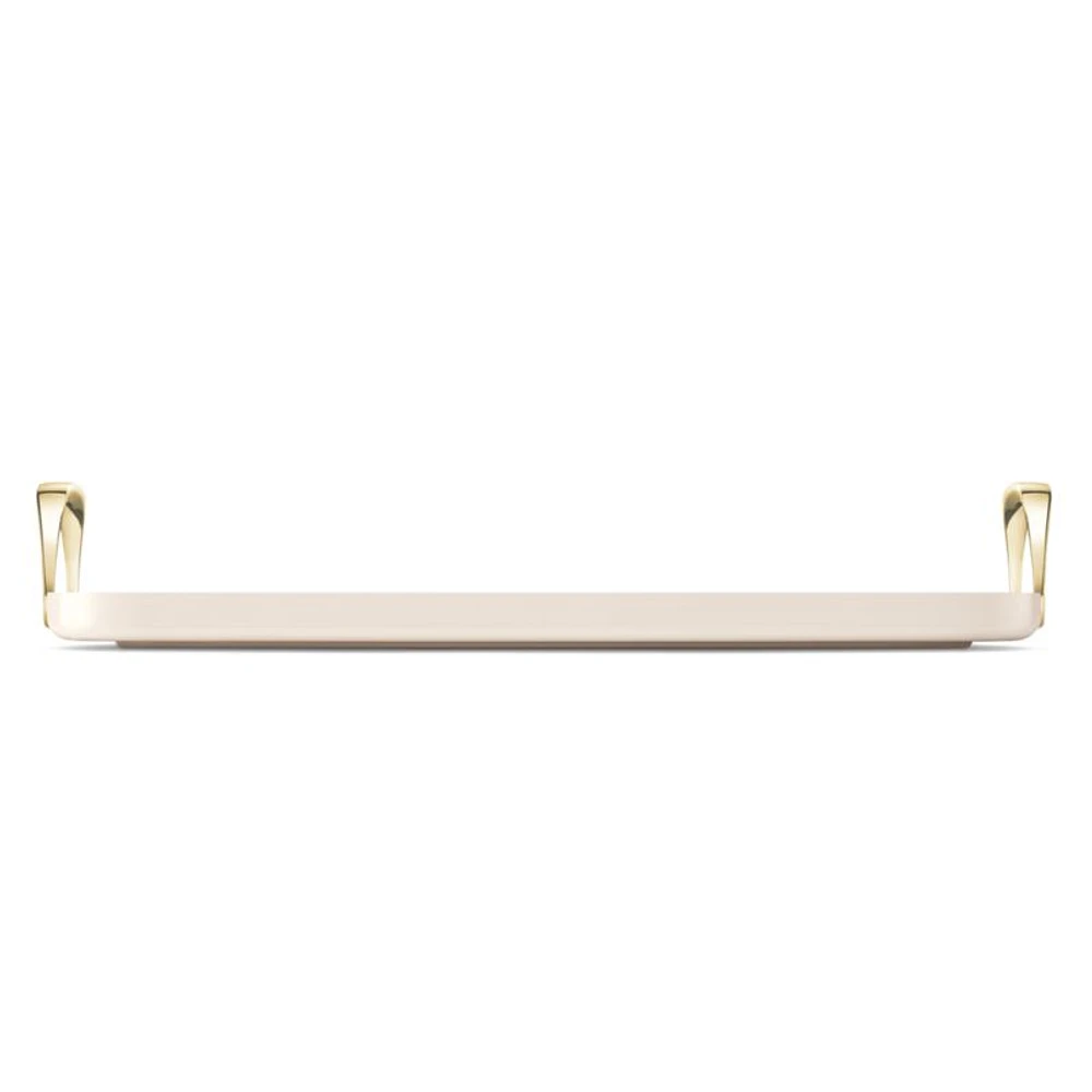Caraway ® Cream Ceramic Non-Stick Double Burner Griddle with Gold Hardware