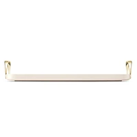 Caraway ® Cream Ceramic Non-Stick Double Burner Griddle with Gold Hardware