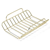 Caraway ® Cream Ceramic Non-Stick Roasting Pan with Rack & Gold Hardware