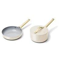 Caraway Home ® Cream Mini Cookware Duo with Gold Hardware