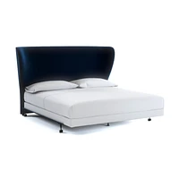 Carlie Wingback King Headboard Midnight