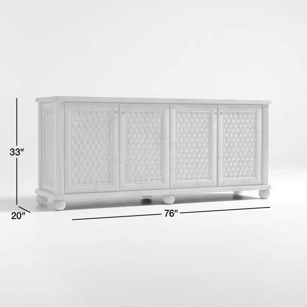Carlyle 76" Wood Storage Media Console by Jake Arnold