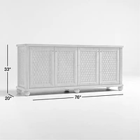 Carlyle 76" Wood Storage Media Console by Jake Arnold