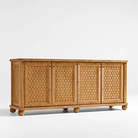 Carlyle 76" Wood Storage Media Console by Jake Arnold