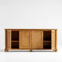 Carlyle 76" Wood Storage Media Console by Jake Arnold