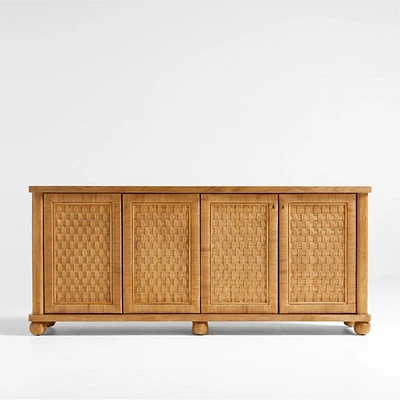 Carlyle 76" Wood Storage Media Console by Jake Arnold