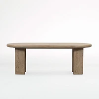 Carrington 87"-107" Wood Oval Extendable Dining Table