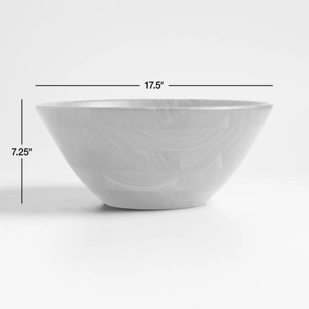 Carson 17.5" Ash Wood Salad Serving Bowl