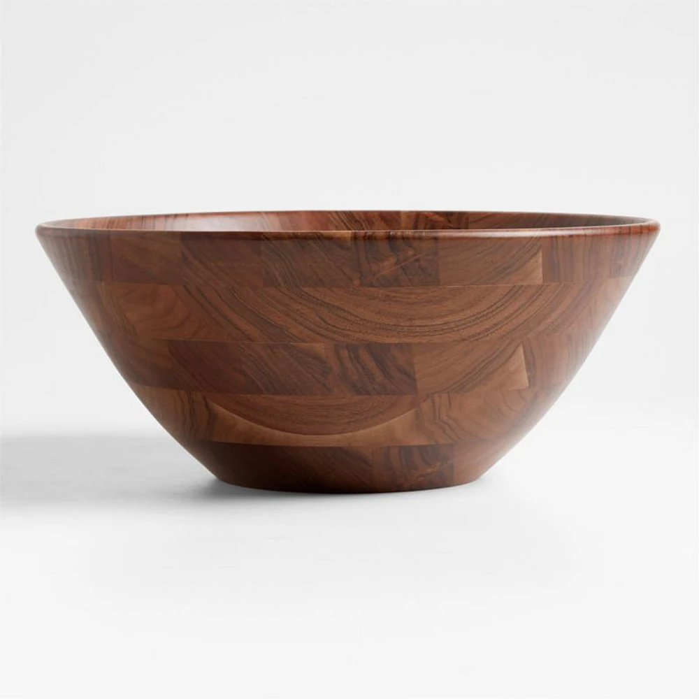 Carson 17.5" Acacia Wood Salad Serving Bowl