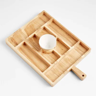 Carson Ash Large Serving Board with Marin Mini Bowl