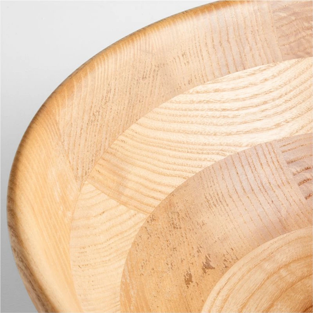 Carson 14.75" Ash Wood Salad Serving Bowl