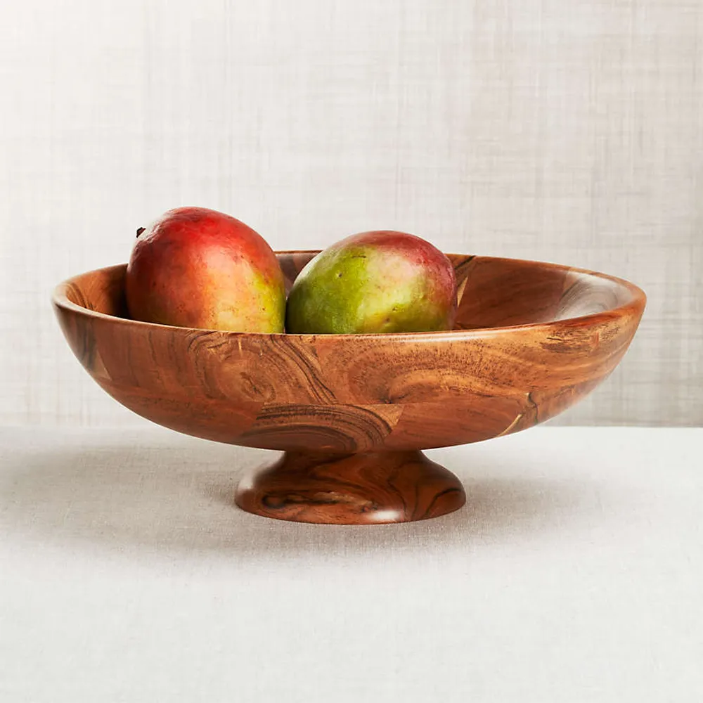 Crate&Barrel Cora Copper Fruit Basket with Banana Hanger